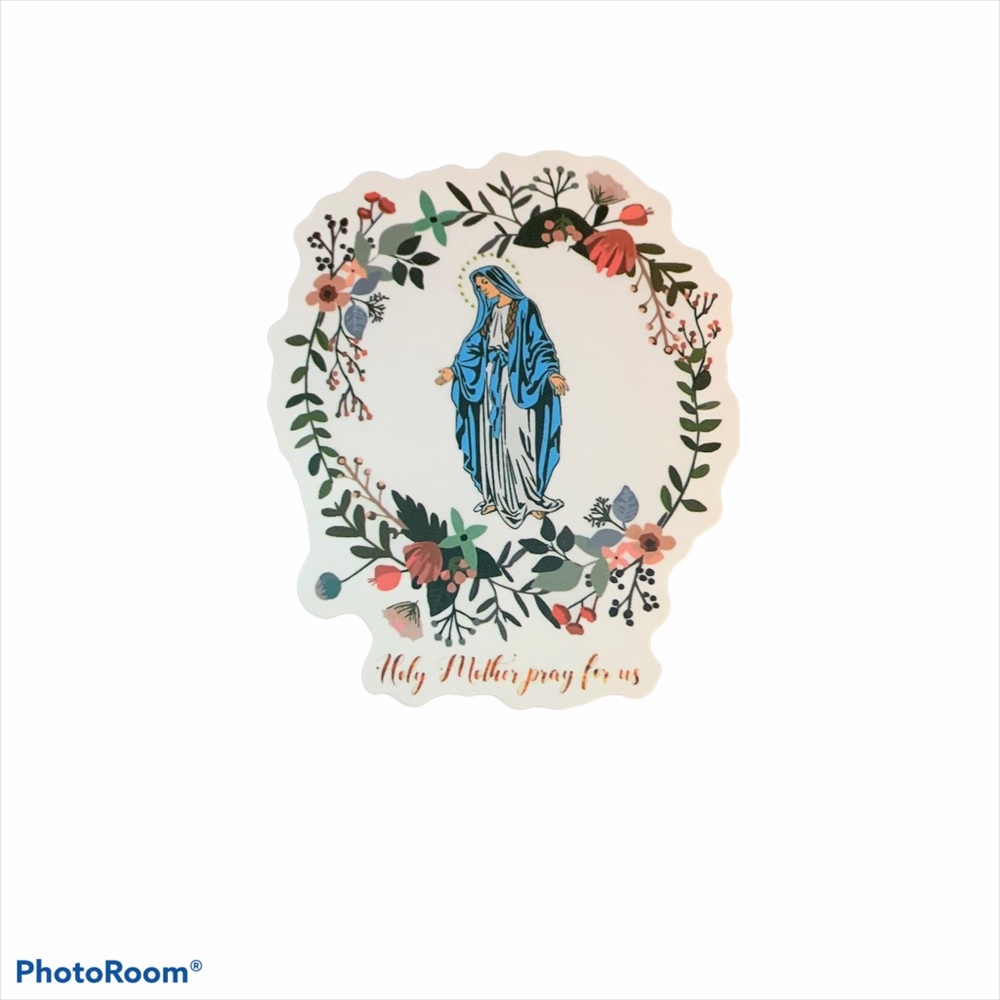 Christian Religious Virgin Mary Sticker